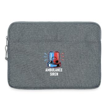 Sirène d’ambulance - Sacoche pour ordinateur portable 15 pouces - gris chiné - Devant