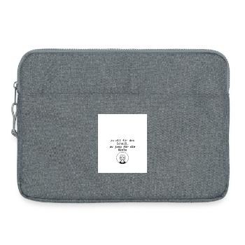 Age Sayings Humor Design - Laptop bag 15" - heather grey - Front