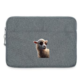 Sheep Lamb Sheep Domestic Sheep Shepherd Sweet Sheep - Laptop bag 15" - heather grey - Front