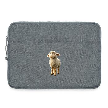 Sheep Lamb Sheep Domestic Sheep Shepherd Sweet Sheep - Laptop bag 15" - heather grey - Front
