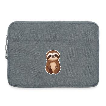 Paresse - Sacoche pour ordinateur portable 15 pouces - gris chiné - Devant