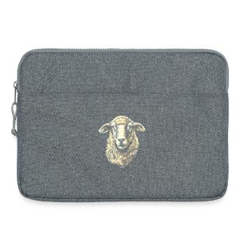 Sheep Lamb Sheep Domestic Sheep Shepherd Sweet Sheep - Laptop bag 15" - heather grey - Front