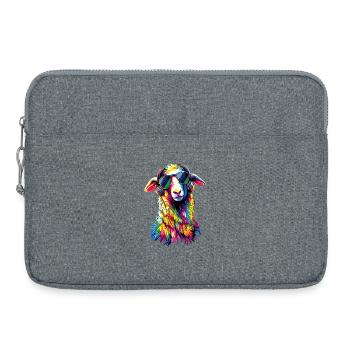 Sheep Lamb Sheep Domestic Sheep Shepherd Sweet Sheep - Laptop bag 15" - heather grey - Front