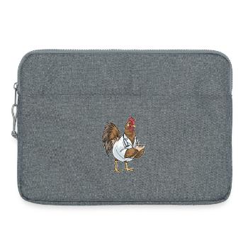 Rooster Doctor Stethoscope - Laptop bag 15" - heather grey - Front