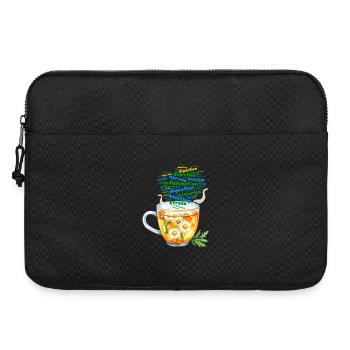 Thé à la camomille pour le stress - Sacoche pour ordinateur portable 15 pouces - noir - Devant