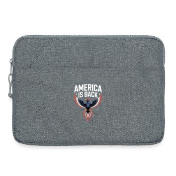 America Is Back - Laptop bag 15" - heather grey - Front