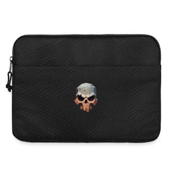 Crâne stylisé – Look géométrique Dark Art - Sacoche pour ordinateur portable 15 pouces - noir - Devant