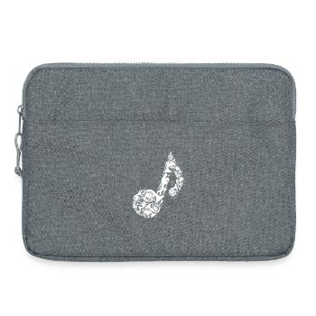 Waldhorn Musiknote - Laptoptasche 15" - Grau meliert - Vorne