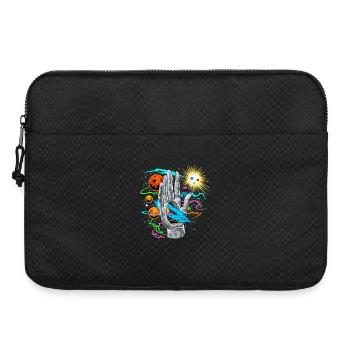 Main Cosmique avec Orbites Planétaires - Sacoche pour ordinateur portable 15 pouces - noir - Devant