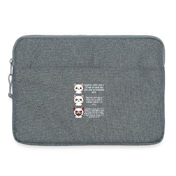 Bing Watcher en série - Humour cinéma - Sacoche pour ordinateur portable 15 pouces - gris chiné - Devant