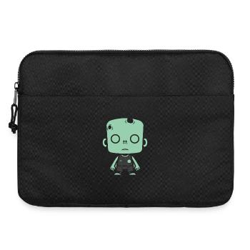 Minimalistische Pop-Art-Figur - Laptoptasche 15" - Schwarz - Vorne