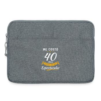 Ich habe 40 Jahre gebraucht, um so spektakulär zu sein - Laptoptasche 15" - Grau meliert - Vorne