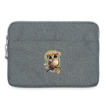 Eule - Laptoptasche 15" - Grau meliert - Vorne