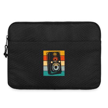 Haut-parleur rétro - Sacoche pour ordinateur portable 15 pouces - noir - Devant