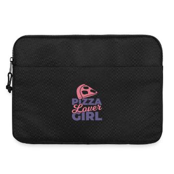 Fille qui aime la pizza - Sacoche pour ordinateur portable 15 pouces - noir - Devant