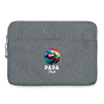 Papa Poule Humour and Tenderness for the Super Papa - Laptop bag 15" - heather grey - Front