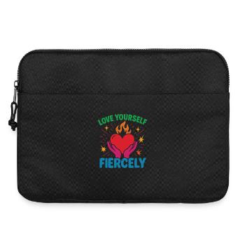 Aimez-vous farouchement Affirmation de la pleine conscience - Sacoche pour ordinateur portable 15 pouces - noir - Devant