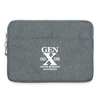 Gen X beaucoup de souvenirs, aucune preuve - Sacoche pour ordinateur portable 15 pouces - gris chiné - Devant
