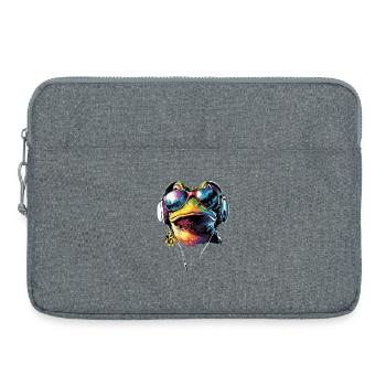 Grenouille Petit Crapaud Grenouille Grenouille Prince Grenouilles - Sacoche pour ordinateur portable 15 pouces - gris chiné - Devant