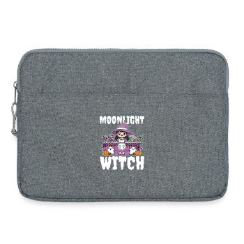 MOONLIGHT WITCH - WITCH HALLOWEEN - Laptop bag 15" - heather grey - Front
