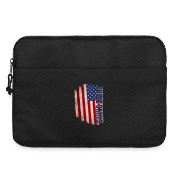 Drapeau des États-Unis, grunge vintage - Sacoche pour ordinateur portable 15 pouces - noir - Devant