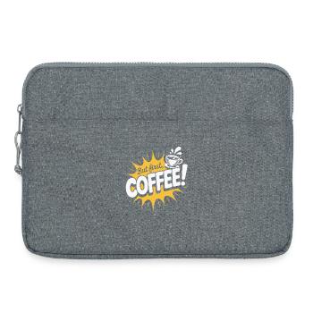 But First Coffee Coffee Saying for Morning Grouches - Laptop bag 15" - heather grey - Front