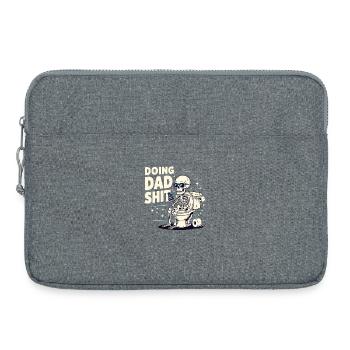 Doing Dad Shit Lustiger Vatertag Doing Dad Shit - Laptoptasche 15" - Grau meliert - Vorne