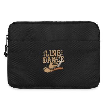 Western Cowboy Line Dance Design - Laptop bag 15" - black - Front