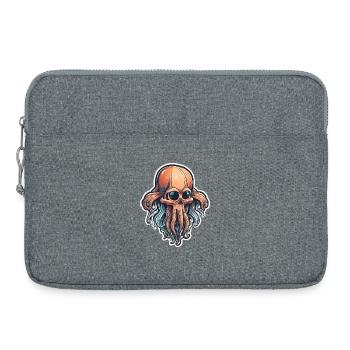 Crâne de Calmar Écologique - Sacoche pour ordinateur portable 15 pouces - gris chiné - Devant
