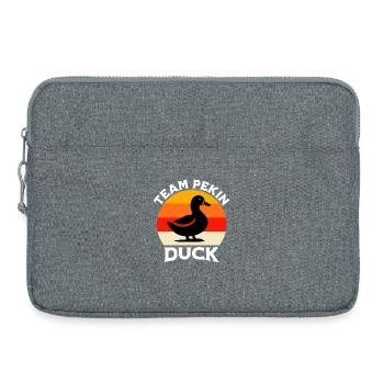 Équipe Canard laqué - Sacoche pour ordinateur portable 15 pouces - gris chiné - Devant