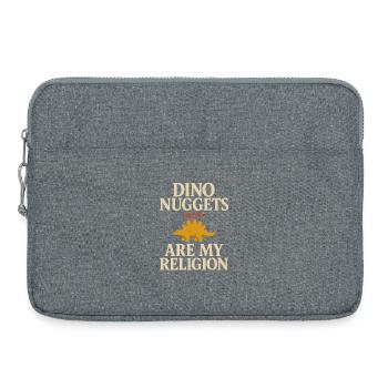 Dino Nuggets Nostalgie Lustiger Snack Dinosaurier - Laptoptasche 15" - Grau meliert - Vorne