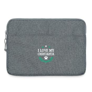 Chihuahua - Sacoche pour ordinateur portable 15 pouces - gris chiné - Devant