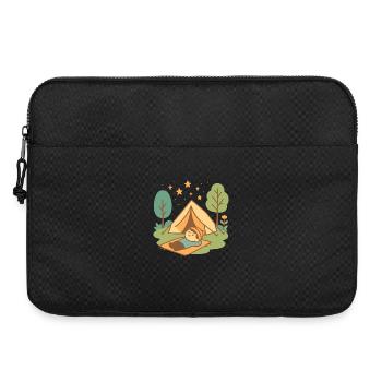 Fun adventure camping under the stars - Laptop bag 15" - black - Front