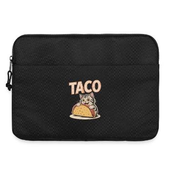 Conception ludique de chaton taco - Sacoche pour ordinateur portable 15 pouces - noir - Devant