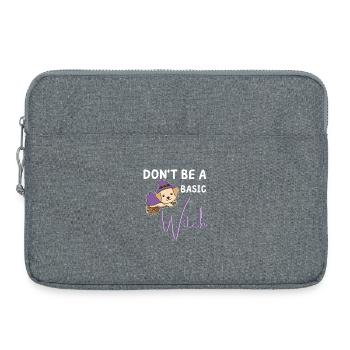 Labrador Halloween Witches don't be a basic witch - Laptop bag 15" - heather grey - Front