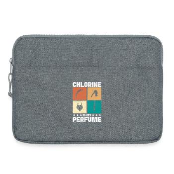 Diving diving board - Laptop bag 15" - heather grey - Front