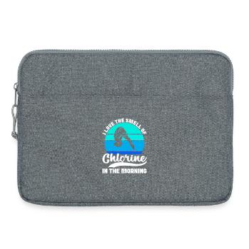 Diving diving board - Laptop bag 15" - heather grey - Front
