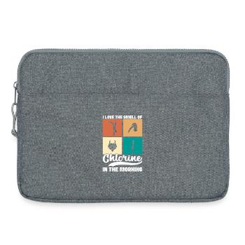Diving diving board - Laptop bag 15" - heather grey - Front