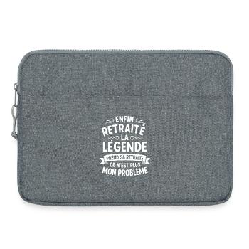 Legend Retreat Design Humor - Laptop bag 15" - heather grey - Front