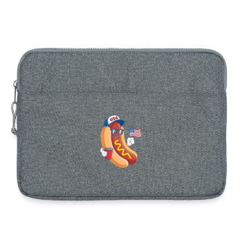  Hotdog Sandwich Lover Independence Day 4th of - Laptoptasche 15" - Grau meliert - Vorne