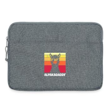 Futur père ALPAKAPAPA Rétro Drôle - Sacoche pour ordinateur portable 15 pouces - gris chiné - Devant