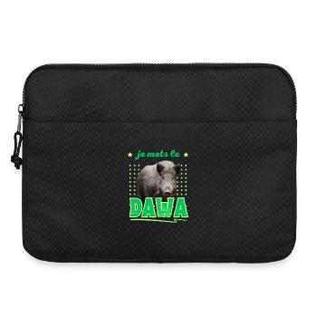 Ich stecke das DAWA in den Wald Jäger Geschenk - Laptoptasche 15" - Schwarz - Vorne