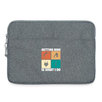 Diving diving board - Laptop bag 15" - heather grey - Front