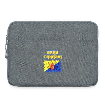 Gran Canaria Flag Puzzle Design - Laptoptasche 15" - Grau meliert - Vorne
