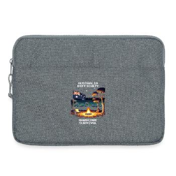 Australie : Survie hardcore | Brousse - Sacoche pour ordinateur portable 15 pouces - gris chiné - Devant