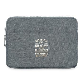 Of course I talk to myself - Billiards - Laptop bag 15" - heather grey - Front
