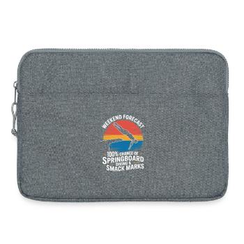 Diving diving board - Laptop bag 15" - heather grey - Front