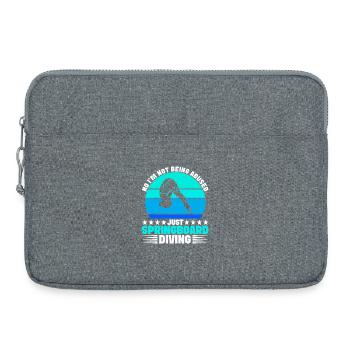 Diving diving board - Laptop bag 15" - heather grey - Front