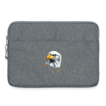 Adler Weißkopfseeadler Steinadler Seeadler Eagle - Laptoptasche 15" - Grau meliert - Vorne