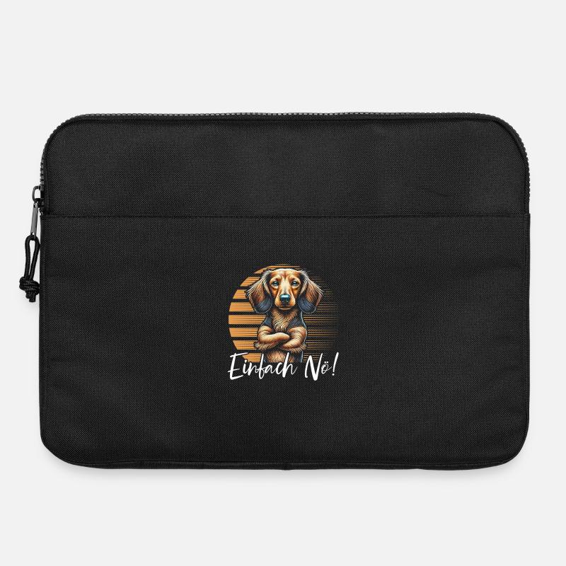 Just Nope Dachshund Dachshund Wire-haired Dachshund - Laptop bag 15" - black